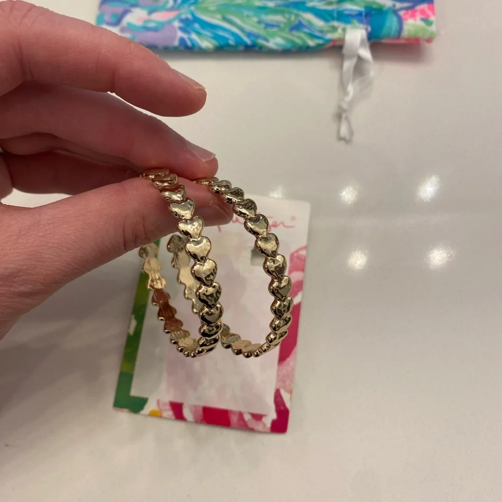 Lilly Pulitzer-PURRFECTION HOOP EARRINGS - Picture 5 of 7